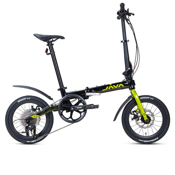 Xe Đạp Gấp Folding JAVA X2 16 – Phanh Đĩa, Bánh 16 Inches 4 X216 BlackGreen 600x600 (1)