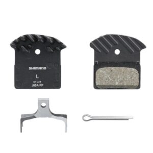 Gôm Thắng Đĩa Xe Đạp SHIMANO J05A-RF Resin Pad W/ Fin (J05A-RF) – 1 Cặp, Pad Spring, W/Split Pin, Combo Disc Brake Pad